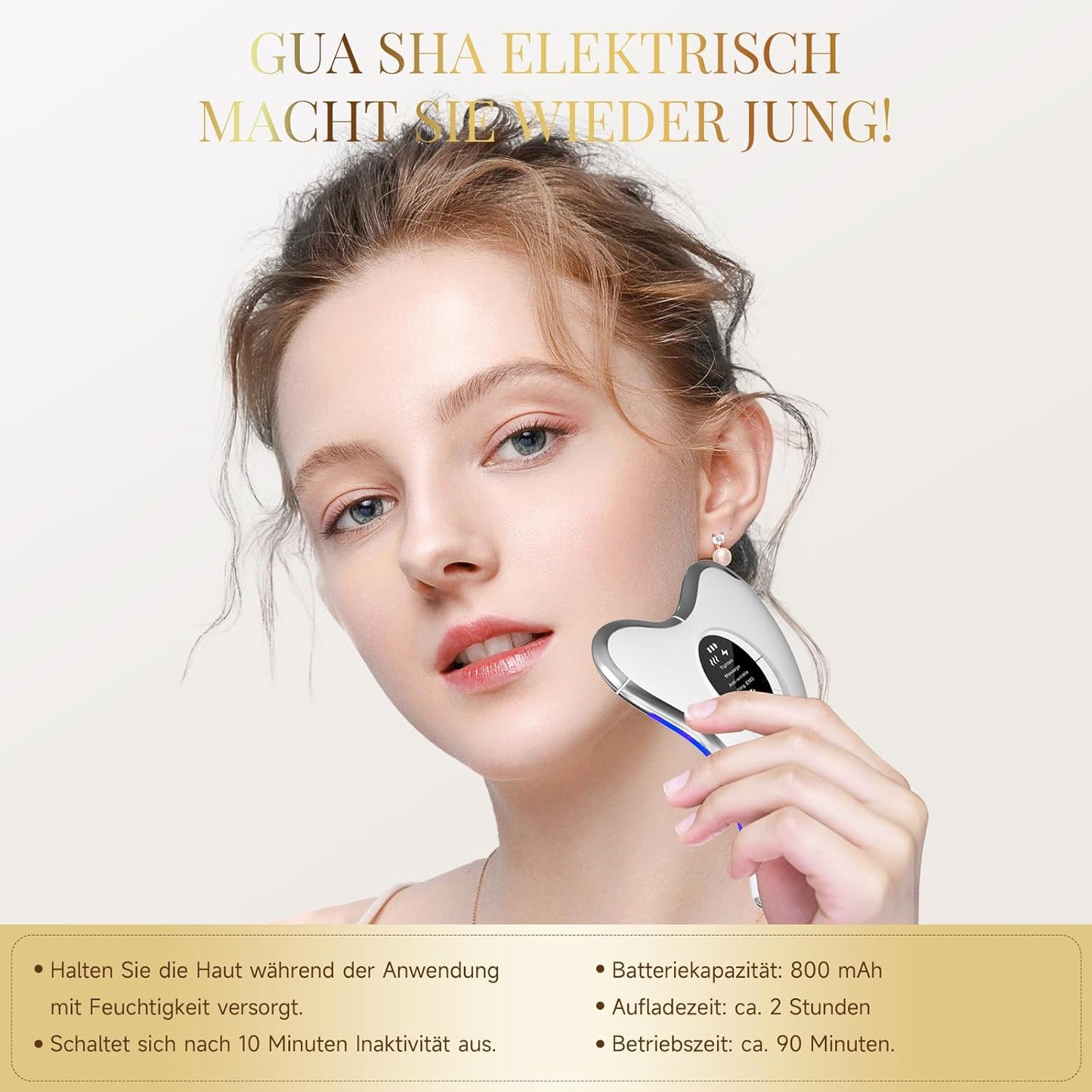 GloviaPro™ | 4-in-1 Elektrisches Gua Sha für Facelifting & Straffung